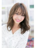 シースルーバングビターショコラ大人かわいいこなれヘアa1