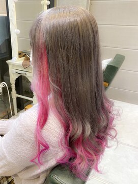 デイズ(days) インナーカラーピンク/ロングカラー