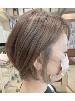 ヘアーアンドメイク マニス(hair&make manis) ハイトーンアッシュベージュ+ホワイトベージュインナーカラー