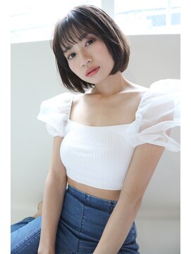 フィガロ ミーナ 東生駒店(FIGARO MINA) 透明感ショートボブ