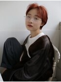 ショートカット丸みショート耳掛けひし形小顔 10代20代30代