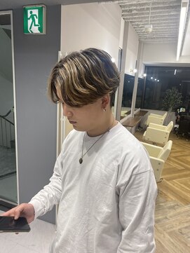 アレス バイ シカ 神戸三宮元町店(ALLES by Cica) センターパートバレイヤージュ