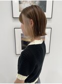 ブリーチイヤリングカラーミルクティーベージュオリーブカラー