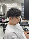 MEN'S HAIR/ダークアッシュ/ニュアンスパーマ/韓国マッシュ