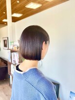 アパートメントヘアー&nbsp;20代30代40代/ワンレンミニボブ/髪質改善カラーコース