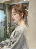韓国レイヤーカット顔周り　くびれ　おくれ毛　前髪　haruhi