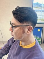 イェル(ELL.) 大人ショート刈り上げ黒髪短髪フェード40代50代