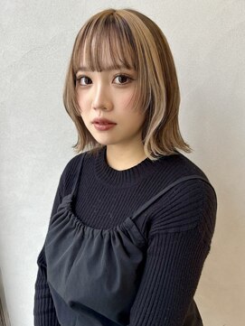 ジーナエス 札幌(Zina S) デザインカラー beige×brown