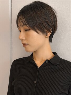 ヤリーバイミクマル(yaree by micmal.) 20代30代40代小顔ハンサムショートグレージュハイライト