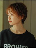 ワイドバングショート20代/30代/40代/庭瀬