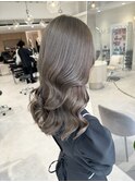 グレージュ/韓国ヘア/艶髪/ブリーチなし