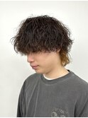 ウルフ　マッシュウルフ　波巻きパーマ　八王子