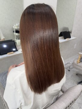 ロエン 西岡崎店(ROEN) ブラウンカラー/ワンカラー/セミロング/髪質改善