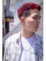 ボンド 三軒茶屋(Bond)&nbsp;爽やか刈り上げ×レッドヘア◎三軒茶屋 メンズブリーチ RYUKI