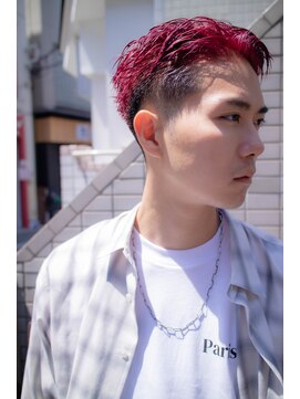 ボンド 三軒茶屋(Bond) 爽やか刈り上げ×レッドヘア◎三軒茶屋 メンズブリーチ RYUKI