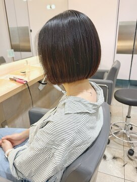 クイントネオリーブ 自由が丘正面口店(quint:neolive) 自由が丘/チェリーブラウン/大人可愛い/フェザーパーマ/ボブ