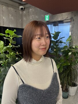 キャラハーフ 池袋東口店(KYARA HALF) ヘーゼルベージュ/ブラウンベージュ/ボブ/透明感