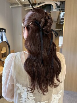 ジュベ(juve.) 大分ヘアセットお呼ばれダウンスタイル