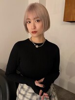 ルーム(Loom.)&nbsp;ハイトーンボブ 切りっぱなしボブ ミニボブ ブロンドボブ