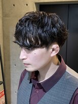 ブルニール 中崎町(BLEUNIR) シャドウパーマ 無造作 韓国メンズ シースルーマッシュ