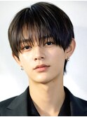 シースルーマッシュフェザーパーマラウンドマッシュ韓国マッシュ