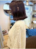 [kichi.] ボルドー暖色カラー×ミディアムロブ