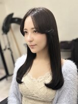 ヴィズバイエリーツ(vizz by elyts) 色っぽ黒髪ロング/ワンカール/顔周り/艶髪/髪質改善/北谷/韓国