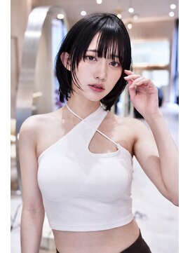イルハバナ 渋谷(ill HAVANA) 20代30代大人ガーリーレイヤーボブ/顔周り似合わせカット