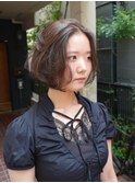 ワンカールで作れる海外風レイヤーボブ