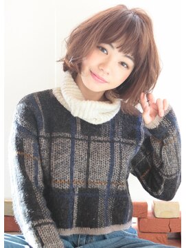 ウィービーパセリ atre川越店(WE BE PARSLEY) 小顔かわいいミルクティーカラーで透明感ミディ(富樫直樹)