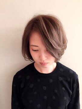 ロンド ブランシュ 錦糸町北口(Lond blanche) グレージュカラーのふんわりボブスタイル☆担当 副店長 川上功介