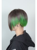 クリップ ジョイント ゴッド(CLIP JOINT GOD) グリーンインナーカラースタイル