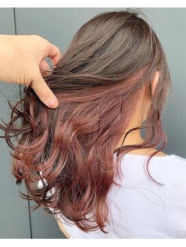 ダブル(W) ロングスタイル×インナーコーラルピンク