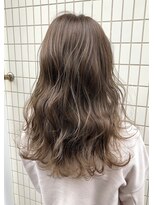 バベル(BABEL Hair Design)&nbsp;【BABEL】ラベンダーグレージュ＿アッシュブラウン外ハネボブ