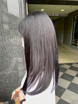 ヘアアンドメイク オプシス(Hair&Make OPSIS) 暗髪でも重くならない◎　”ダークグレージュ×ストレート”♪