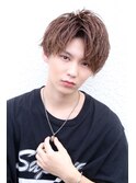 センターパート コンマバング 刈り上げ 2ブロック マッシュ