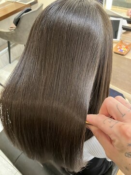 プラム 銀座店(plum ginza) オリーブグレージュ/髪質改善/縮毛矯正/銀座