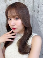 ルームバイシー 新宿(Loom. by Sea)&nbsp;韓国風前髪×ショコラアッシュ【髪質改善/新宿/ふんわりカール】