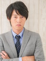 モッズヘアメン 札幌月寒店(mod's hair men)&nbsp;作り込まない暗髪七三分けナチュラルウルフショートｌ札幌月寒