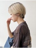 ♪ハンサムマッシュハンサムショートブリーチカラーショート