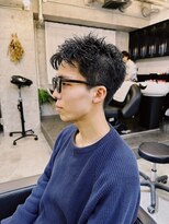 ボンド 三軒茶屋(Bond)&nbsp;メンズショート×直毛改善パーマ【三軒茶屋 メンズカット】