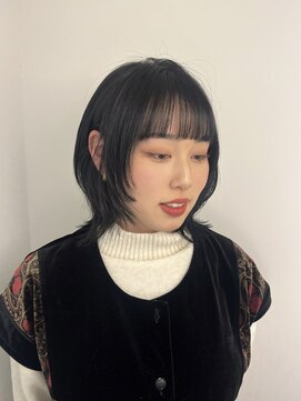 シェノン 表参道(CHAINON) 古着女子顔まわりウルフレイヤー地毛風カラー