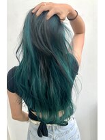 リジョイスヘア(REJOICE hair)&nbsp;【REJOICE hair 】ターコイズバレイヤージュ　mido