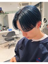 エアー 青山(AIR) ブルーカラー/メンズセンターパート