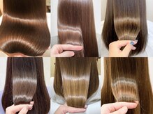 さらに艶感たっぷり！髪質改善トリートメントとの組み合わせがおすすめ<心斎橋&難波&なんば>