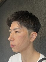 ヨシザワインク プレミアム 横浜 桜木町店(YOSHIZAWA Inc. PREMIUM)&nbsp;ビジカジツーブロックメンズショートアップバング爽やか