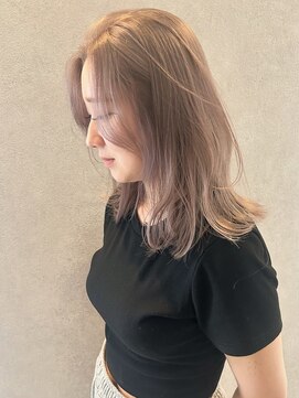 コト 福井大和田店(coto) 福井　大和田　ハイトーン　ミルクティーベージュ　顔周りカット