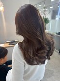 桑名ロングレイヤーカットハッシュカット透明感カラー重めロング