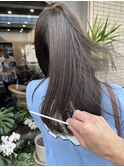 グレージュ透明感カラーブリーチ無し髪質改善20代30代40代50代