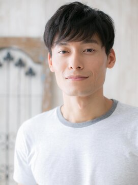 モッズヘア メン 上尾東口店(mod's hair men) 大人かっこいいブラック短髪フェザーショートZ上尾